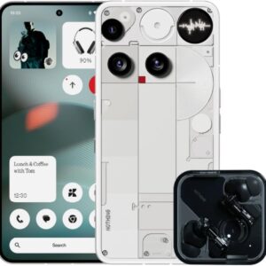 Nothing Phone (3) A024 5G White Bundle, (16 GB RAM, 512 GB Storage) 50 MP Camera,6.67" FHD+ flexible AMOLED LTPS display,5,150 mAh