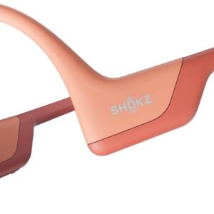 SHOKZ OpenRun Pro Bone Conduction Headphones, Open-Ear Bluetooth Sports Earphones with Mic, IP55 Waterproof Wireless Headset for Running and Workout, 10H Playtime, Pink, Sport headband