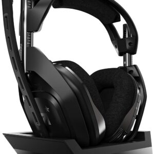 ASTRO Gaming A50 Wireless Headset + Base Station Gen 4 - Compatible With PS5, PS4, PC, Mac - Black/Silver - End of life model