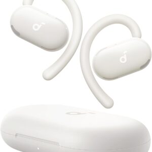 soundcore V20i by Anker Open-Ear Headphones, Adjustable Ear Hooks, Ultra-Comfort, Snug Fit, Deep Bass, Clear Calls, IP55, LED Lights, 36H Playtime, Bluetooth 5.4 Earbuds, Multipoint Connection