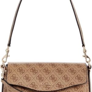 GUESS Womens Brenton Flap Shoulder Handbag